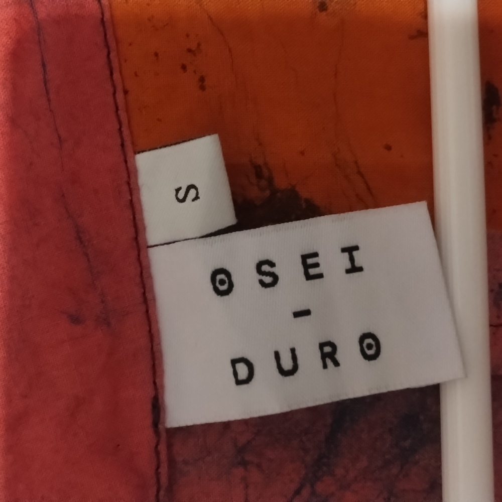 Osei Duro Marian Dress In Carmine Hand Dyed Batiked In Ghana Brand New S - Picture 7 of 10